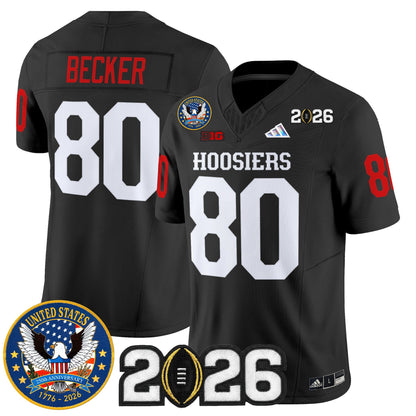 Men's Indiana Hoosiers "United States 250th Anniversary Patch" Vapor Limited Jersey - All Stitched