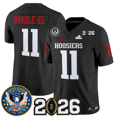 Men's Indiana Hoosiers "United States 250th Anniversary Patch" Vapor Limited Jersey - All Stitched