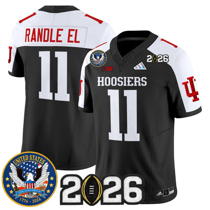 Men's Indiana Hoosiers "United States 250th Anniversary Patch" Vapor Limited Jersey - All Stitched