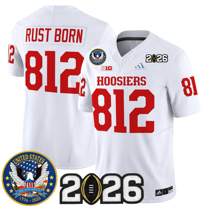 Men's Indiana Hoosiers "United States 250th Anniversary Patch" Vapor Limited Jersey - All Stitched