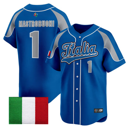 Men's Team Italy 2026 World Baseball Classic Vapor Premier Jersey - All Stitched