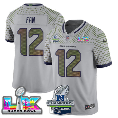 SEA 2025 Vapor Limited Jersey - NFC Champions Limited Patch - All Stitched n10