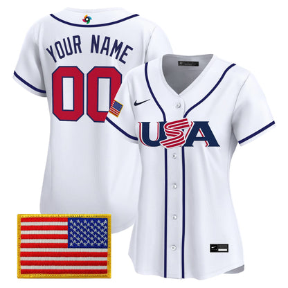 Team USA World Baseball Classic Vapor Premier Custom Jersey - 2026 Roster - All Stitched