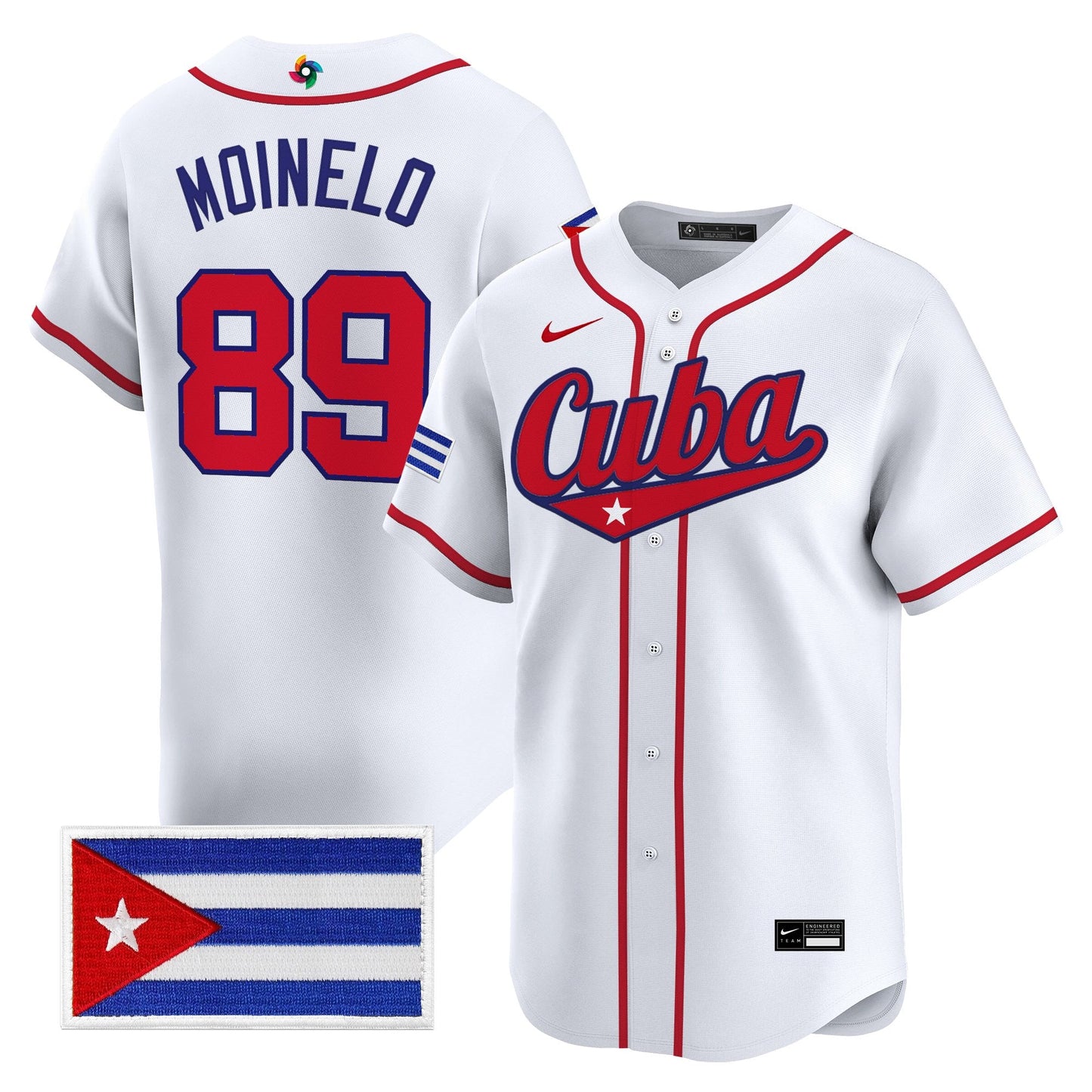 Men's Team Cuba World Baseball Classic Vapor Premier Jersey - 2026 Roster - All Stitched
