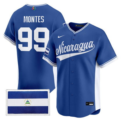 Men's Team Nicaragua 2026 World Baseball Classic Vapor Premier Jersey - All Stitched