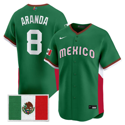 Men's Team Mexico World Baseball Classic Vapor Premier Jersey - 2026 Roster - All Stitched