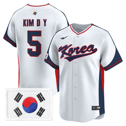Men's Team Korea 2026 World Baseball Classic Vapor Premier Jersey - All Stitched