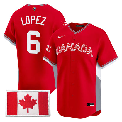 Men’s Team Canada World Baseball Classic Vapor Premier Jersey - 2026 Roster - All Stitched