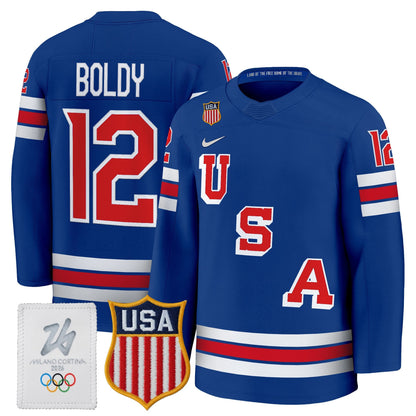 Men's 2026 USA Olympic Premium Hockey Jersey - All Stitched
