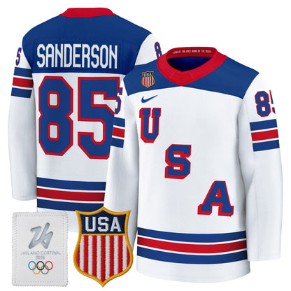Men's 2026 USA Olympic Premium Hockey Jersey - All Stitched