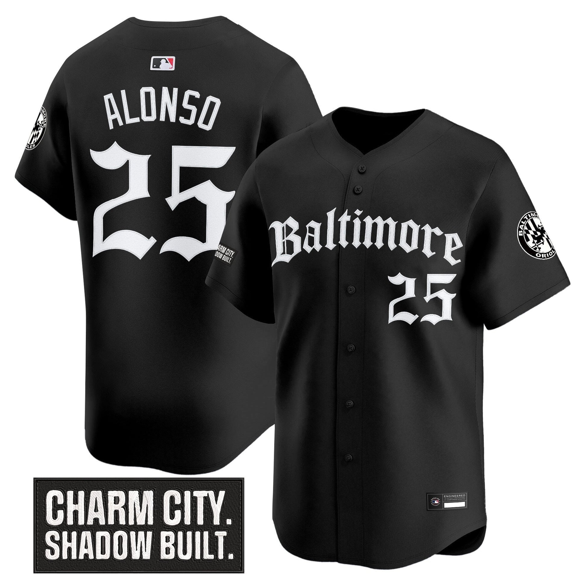 Men's Baltimore Orioles 'Gothic Harbor Edition' Vapor Premier Limited Jersey - All Stitched