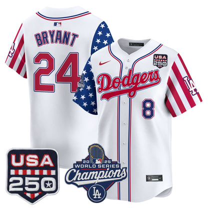Men's Los Angeles "Dodgers America250" Edition Vapor Premier Limited Jersey V2 - All Stitched