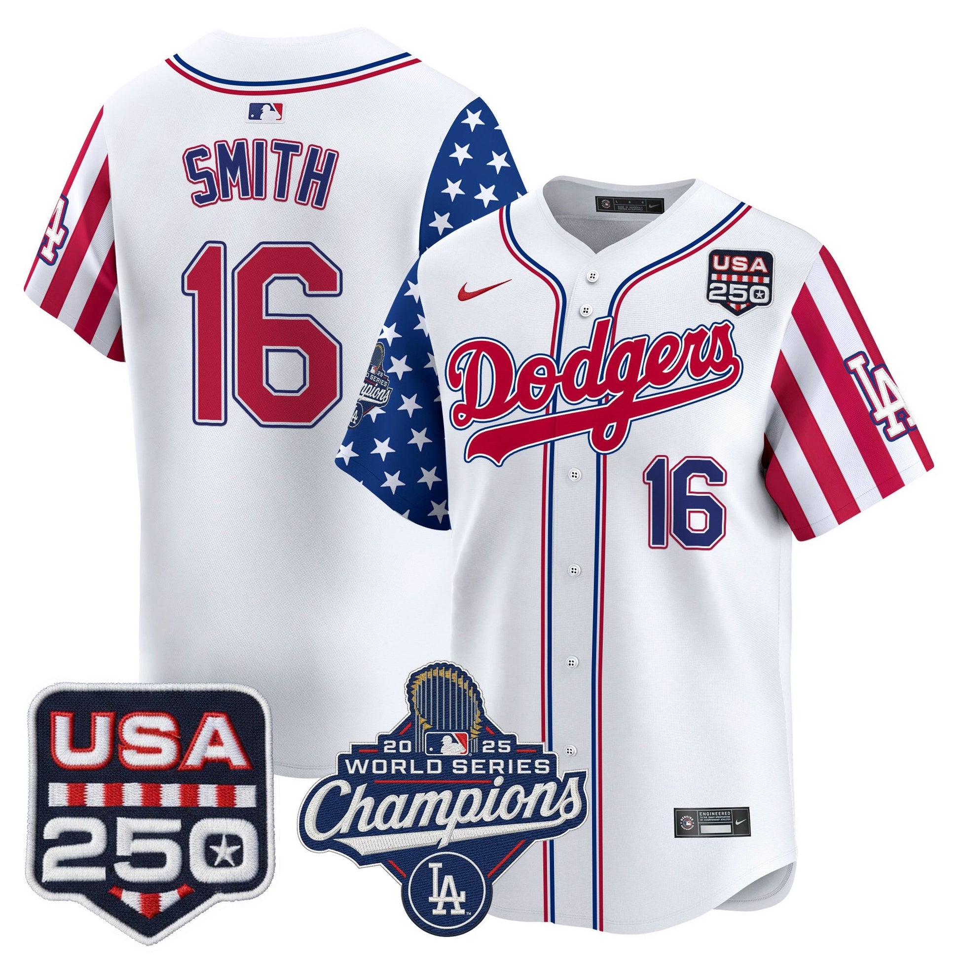 Men's Los Angeles "Dodgers America250" Edition Vapor Premier Limited Jersey V2 - All Stitched