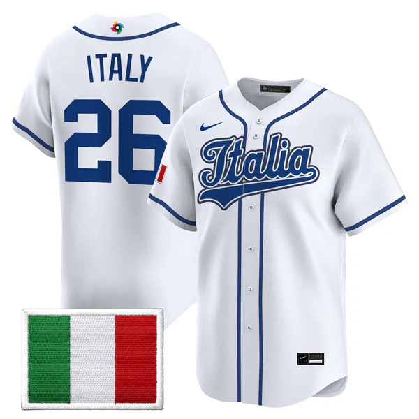 Team Italy 2026 World Baseball Classic Vapor Premier Jersey - All Stitched