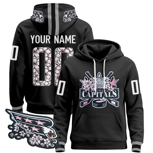 Washington Capitals 2026 Cherry Blossom Custom Pullover Hoodie - All Stitched