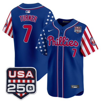 Men's Philadelphia Phillies America250 Edition Vapor Premier Limited Jersey - All Stitched