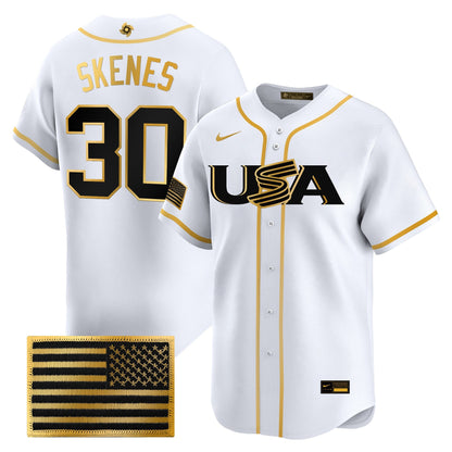 Men's Team USA World Baseball Classic Vapor Premier Jersey - 2026 Roster - All Stitched