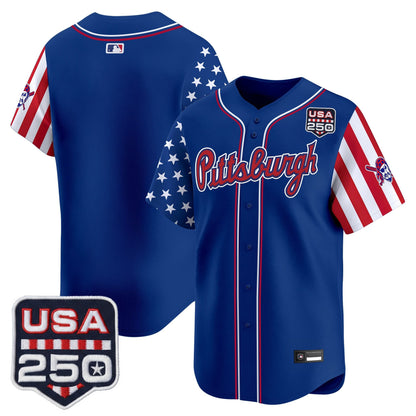 Men's Pittsburgh Pirates "America250 Edition" Vapor Premier Limited Jersey - All Stitched