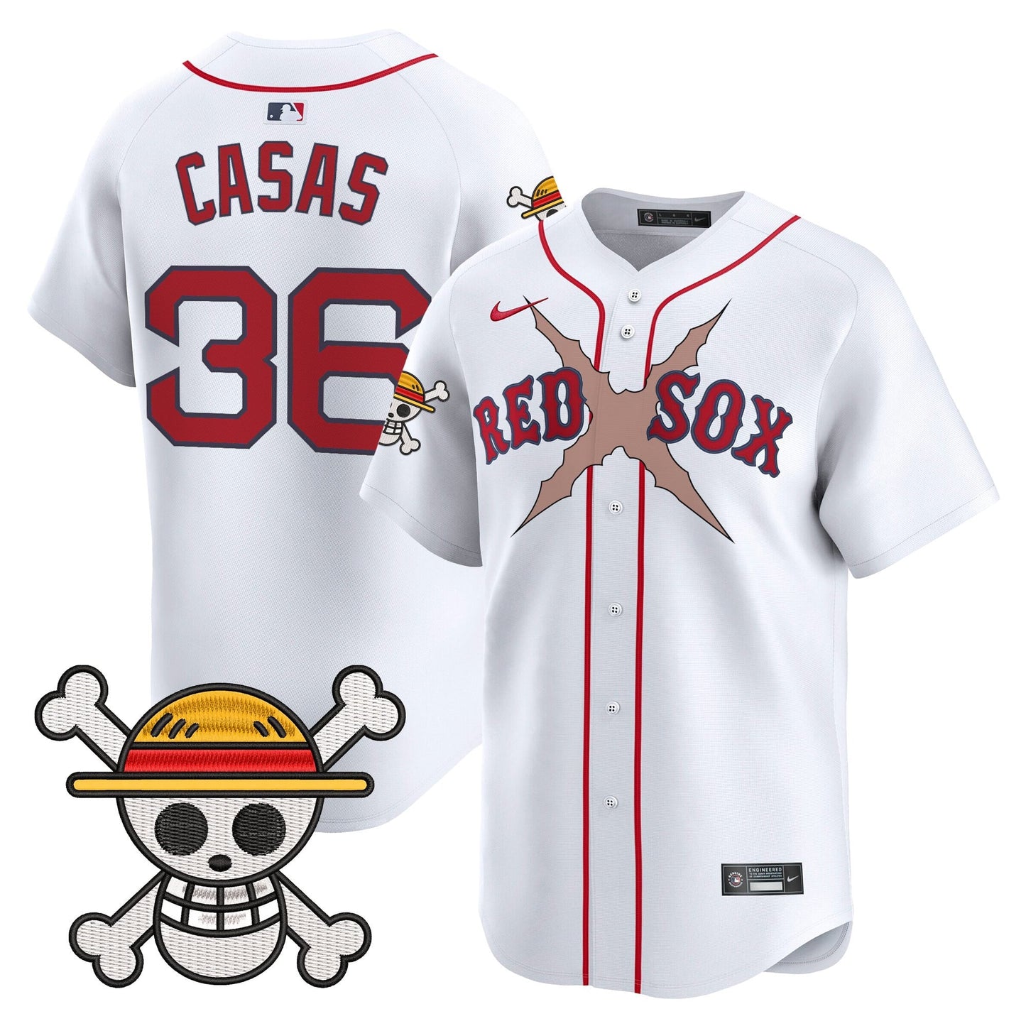 Men's Boston Red Sox x One Piece Vapor Premier Limited Jersey - Stitched
