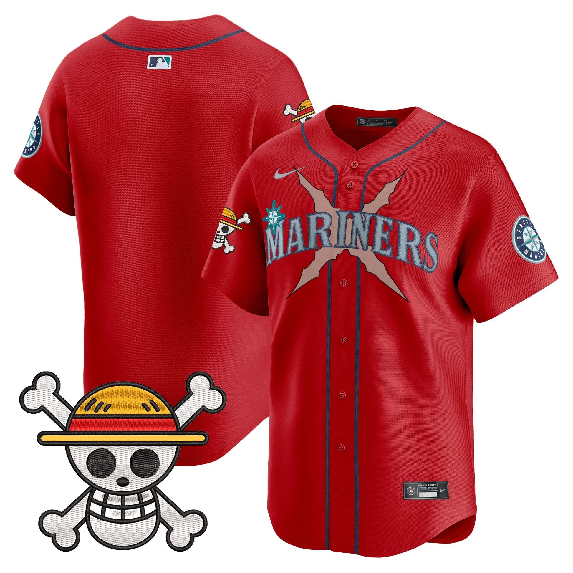 Men's Seattle Mariners x One Piece Vapor Premier Limited Jersey - Stitched