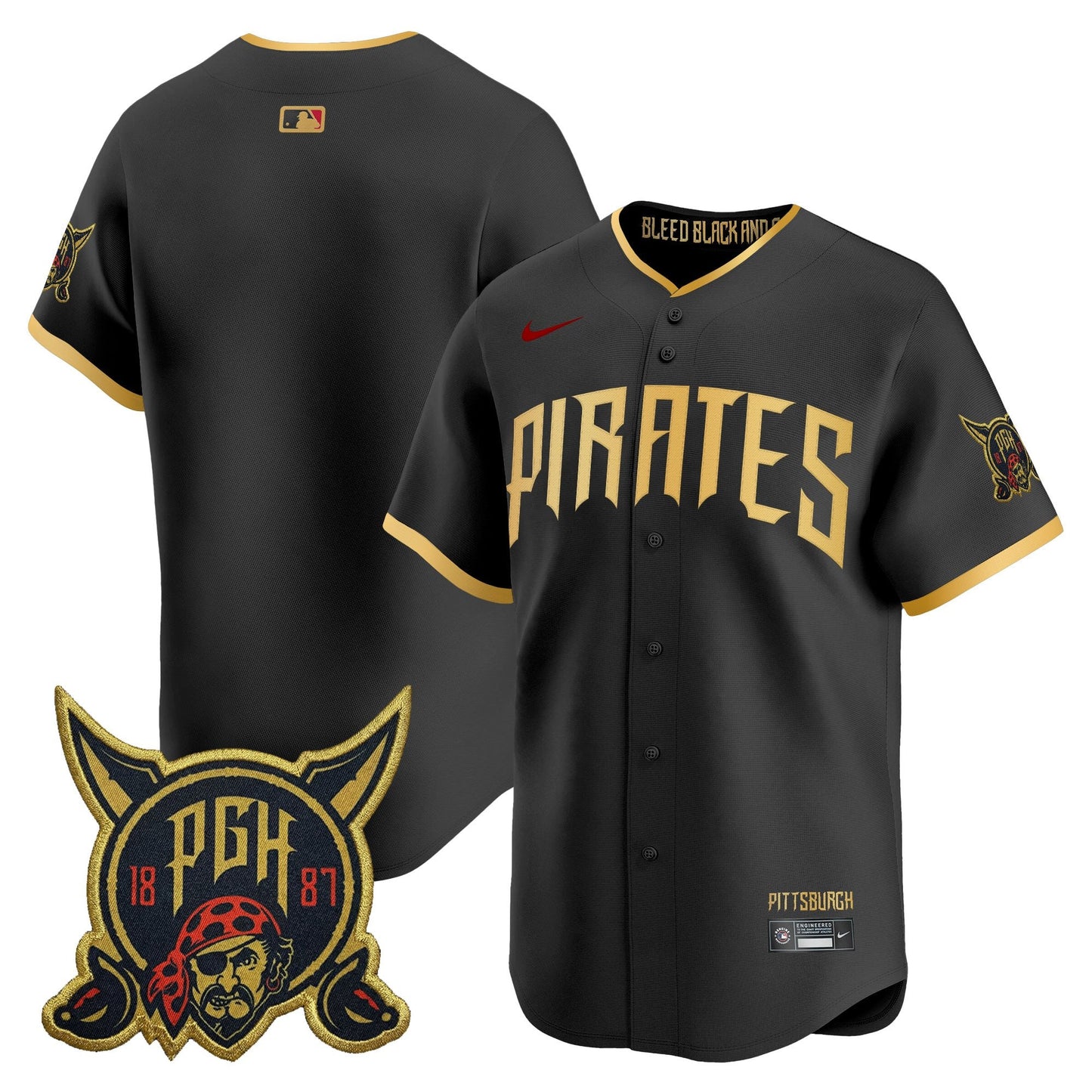 Men's Pittsburgh Pirates 2026 City Connect Vapor Premier Limited Jersey - All Stitched
