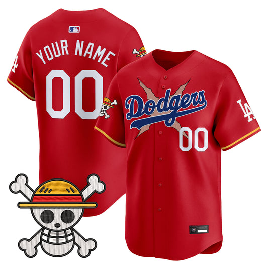 Los Angeles Dodgers x One Piece Vapor Premier Limited Custom Jersey - Stitched