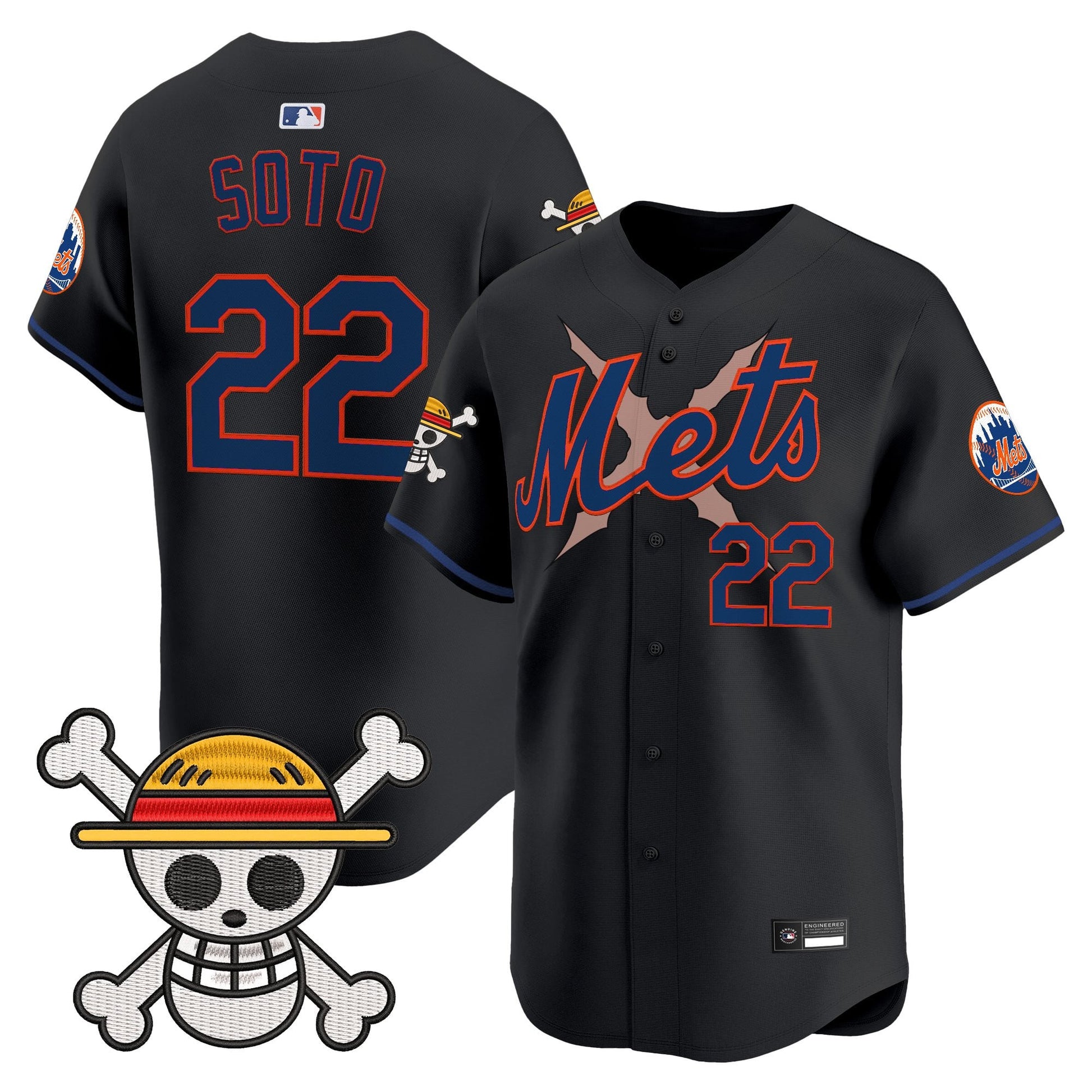 New York Mets x  OP Vapor Premier Limited Jersey - Stitched