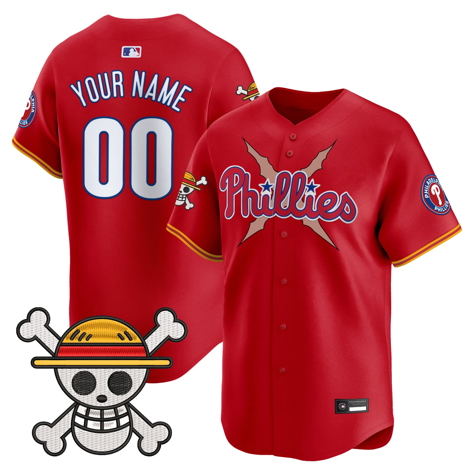 Philadelphia Phillies x OP Vapor Premier Limited Custom Jersey - Stitched