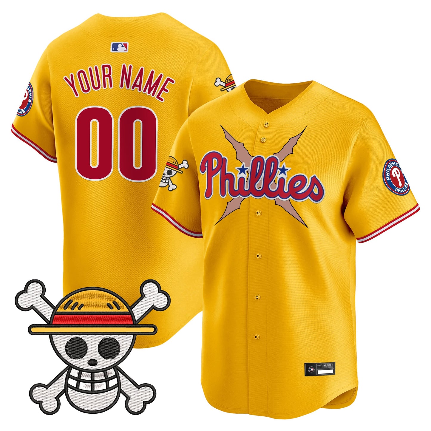 Philadelphia Phillies x OP Vapor Premier Limited Custom Jersey - Stitched