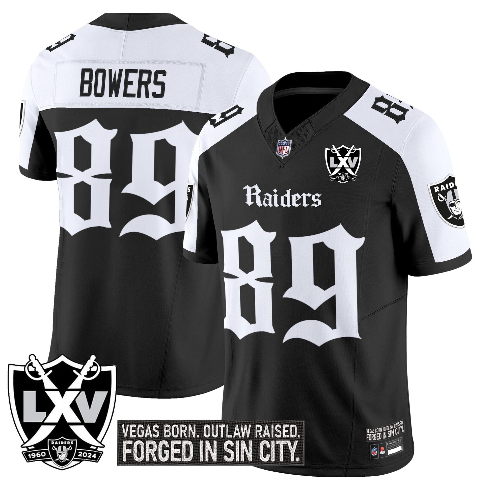 Las Vegas Raiders 'Gothic Sin City Shadows Edition' Vapor Limited Jersey - All Stitched