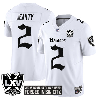 Las Vegas Raiders 'Gothic Sin City Shadows Edition' Vapor Limited Jersey - All Stitched