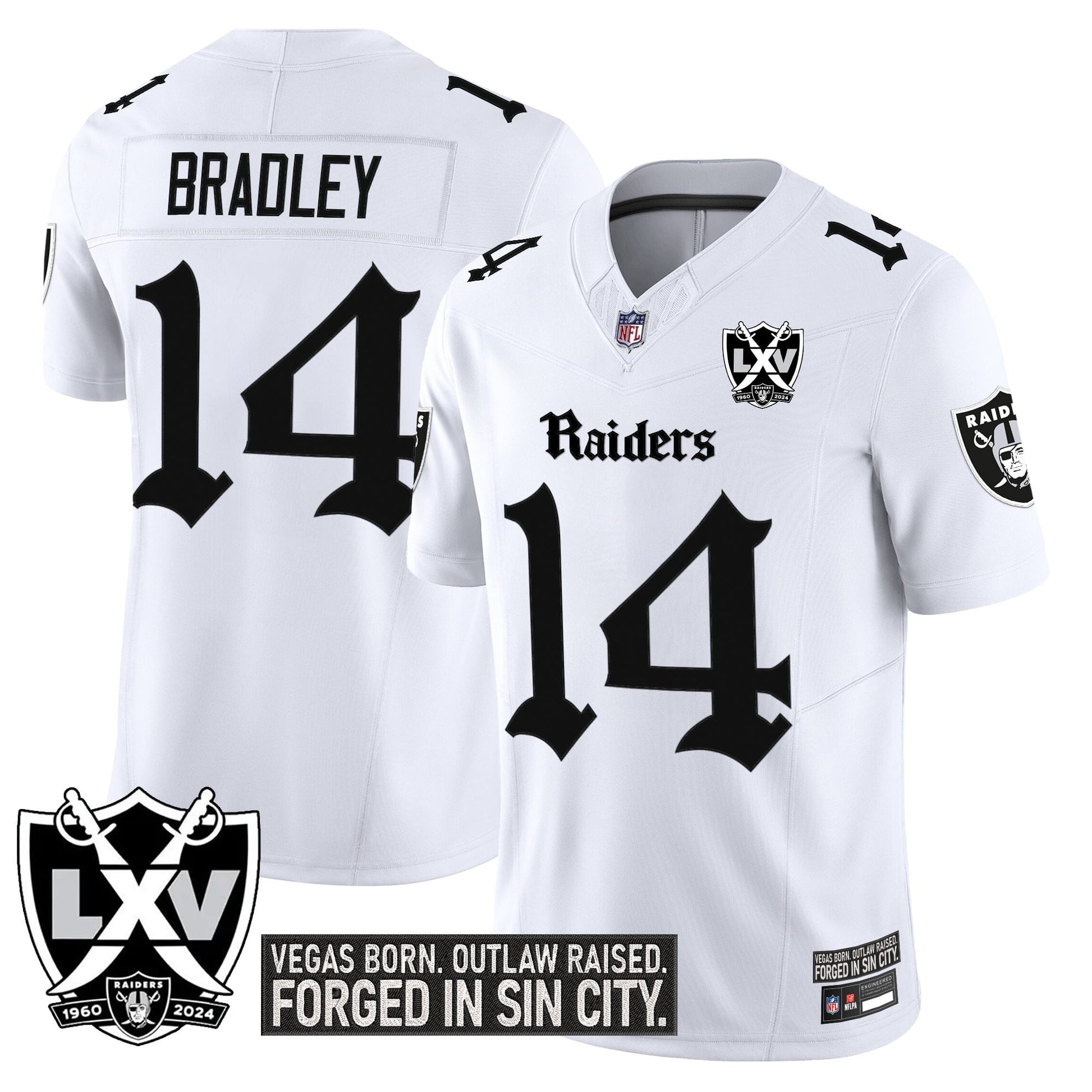 Las Vegas Raiders 'Gothic Sin City Shadows Edition' Vapor Limited Jersey - All Stitched