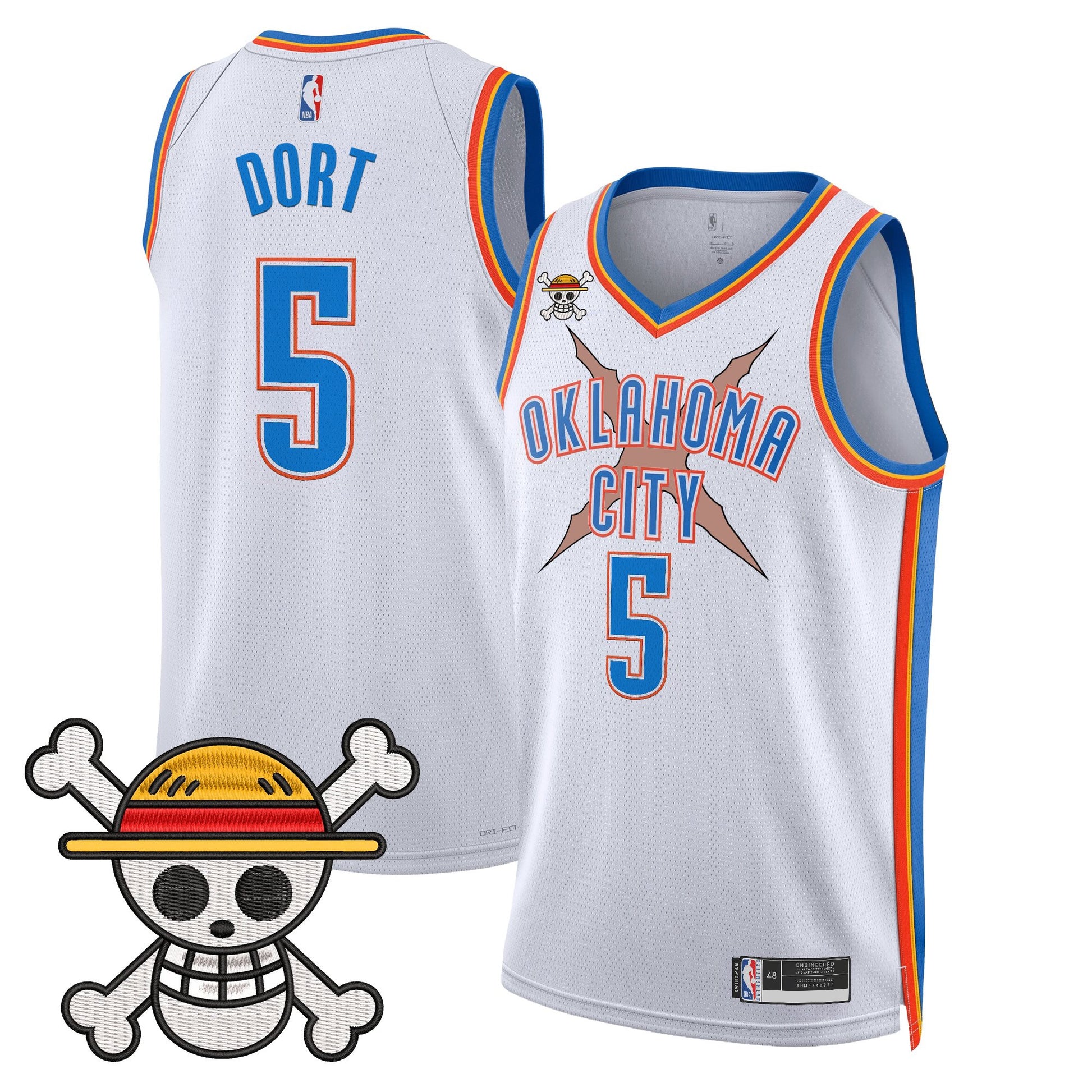 Oklahoma City Thunder x One Piece Swingman Jersey- Stitched