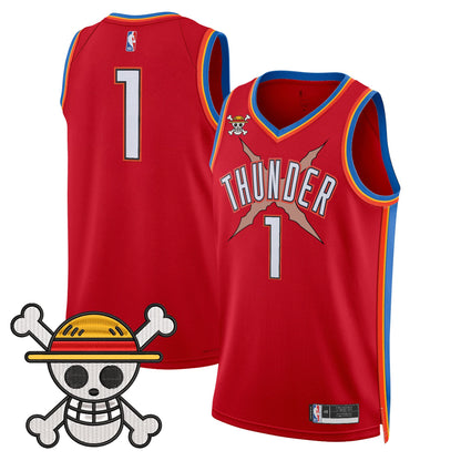 Oklahoma City Thunder x One Piece Swingman Jersey- Stitched