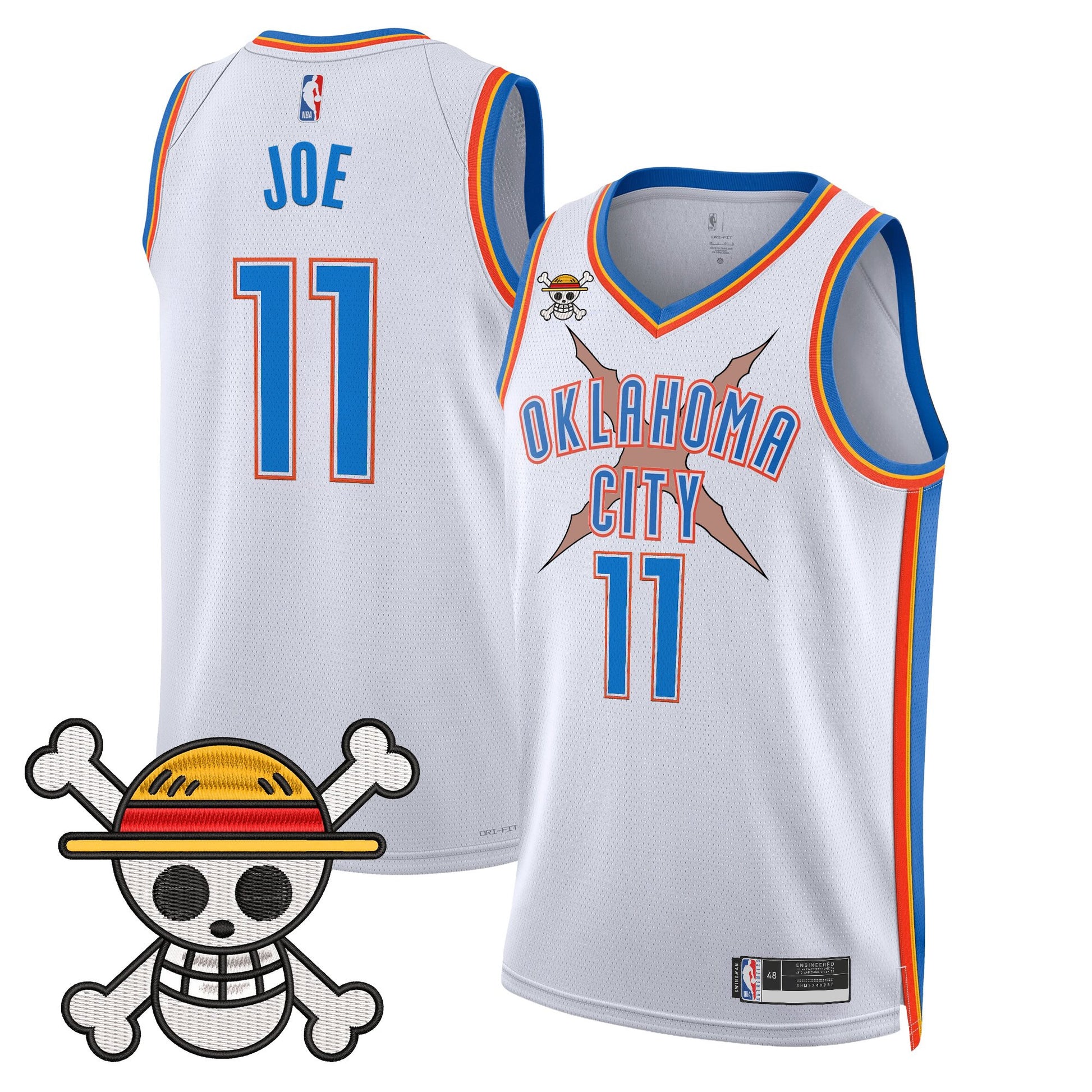 Oklahoma City Thunder x One Piece Swingman Jersey- Stitched