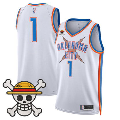 Oklahoma City Thunder x One Piece Swingman Jersey- Stitched