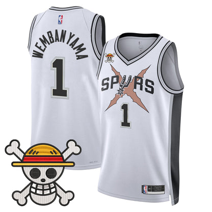 San Antonio Spurs x One Piece Jersey Collection - Stitched