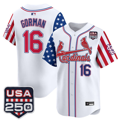 St. Louis Cardinals "America 250 Edition" Vapor Premier Limited Jersey - All Stitched