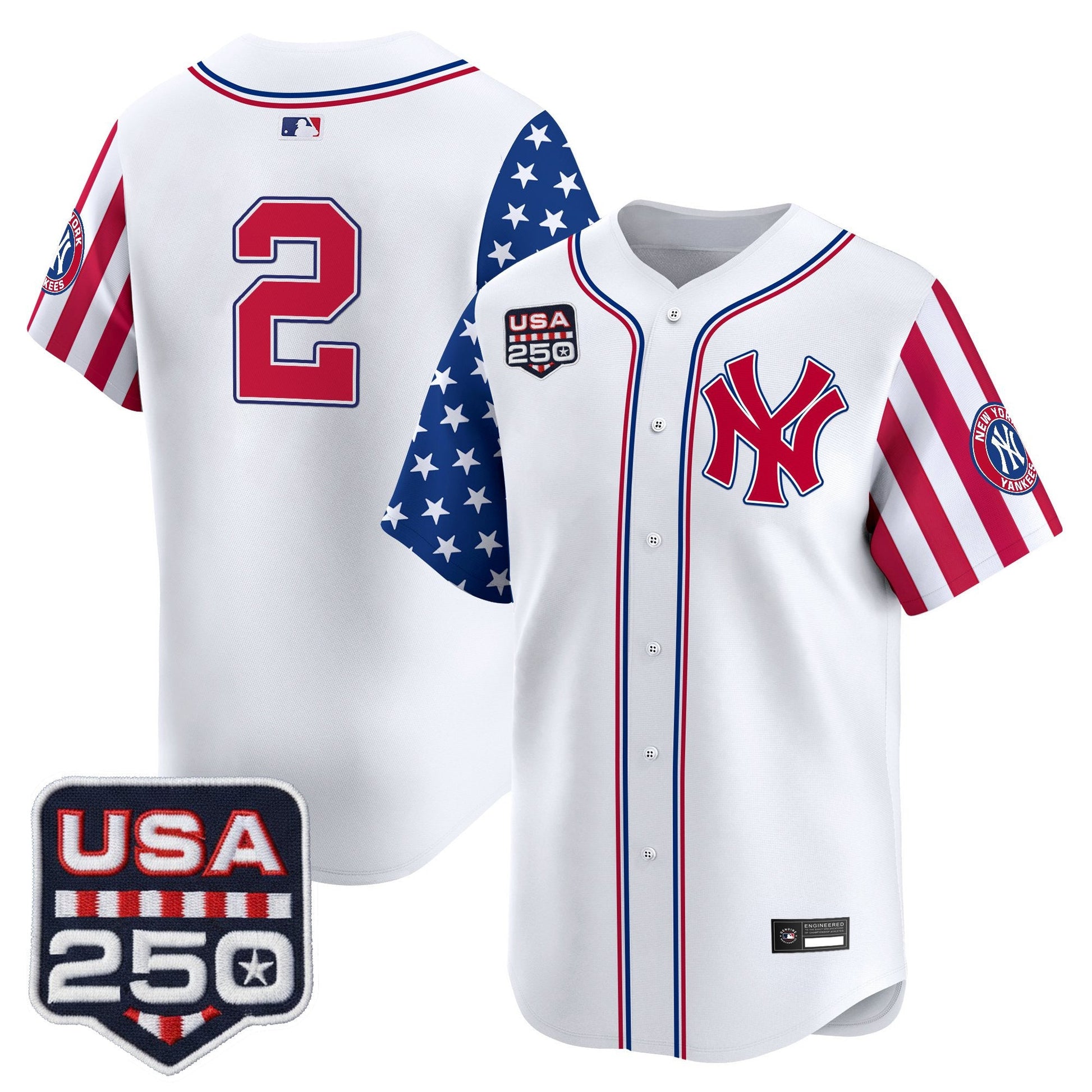 Yankees "America250 Edition" Vapor Premier Limited Jersey V2 - All Stitched