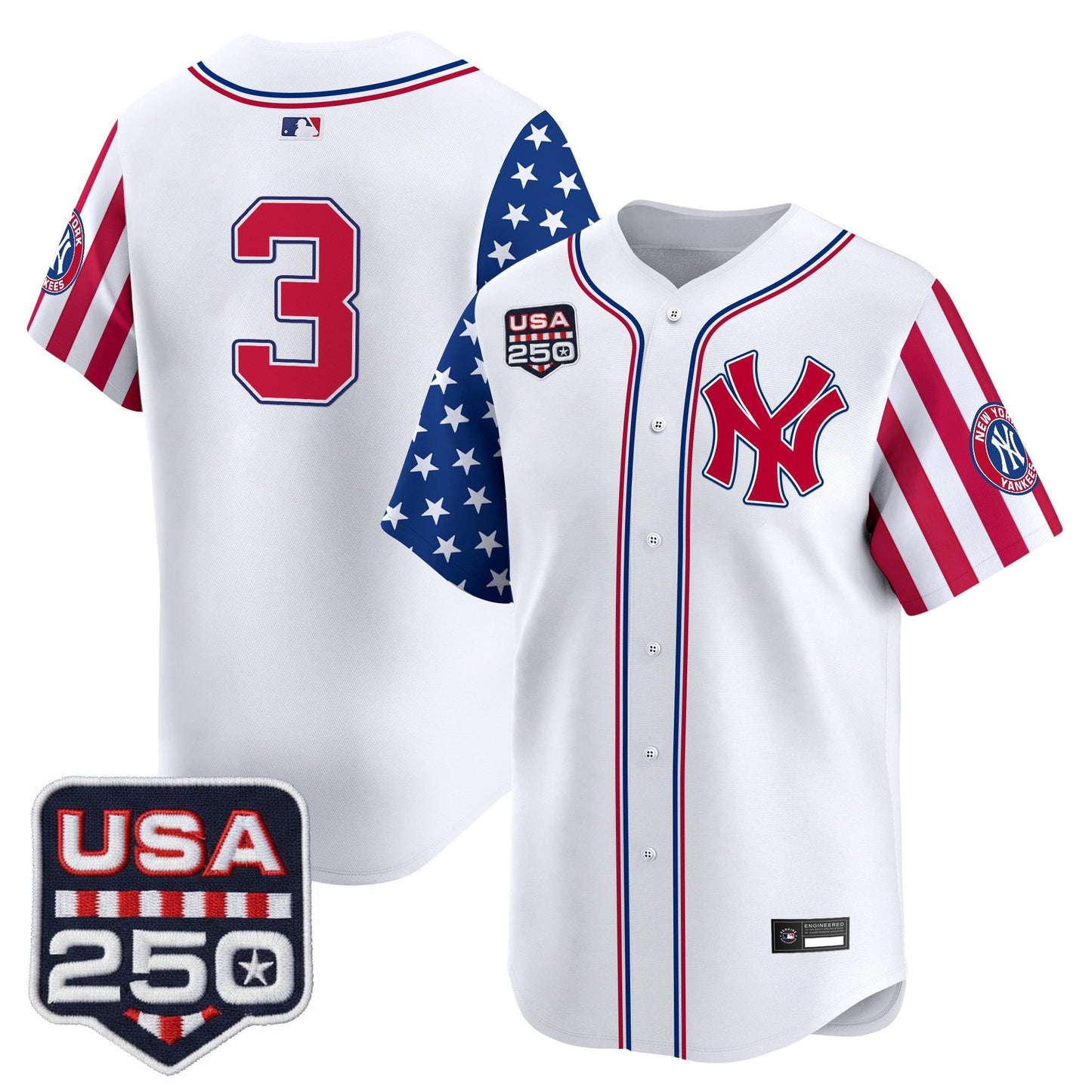 Yankees "America250 Edition" Vapor Premier Limited Jersey V2 - All Stitched