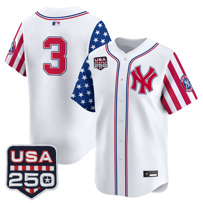Yankees "America250 Edition" Vapor Premier Limited Jersey V2 - All Stitched