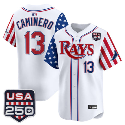 Tampa Bay Rays "America 250 Edition" Vapor Premier Limited Jersey - All Stitched