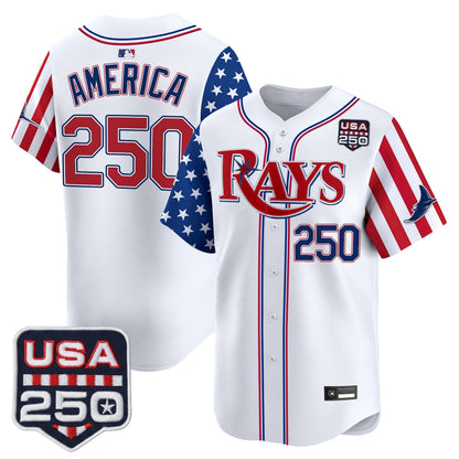 Tampa Bay Rays "America 250 Edition" Vapor Premier Limited Jersey - All Stitched