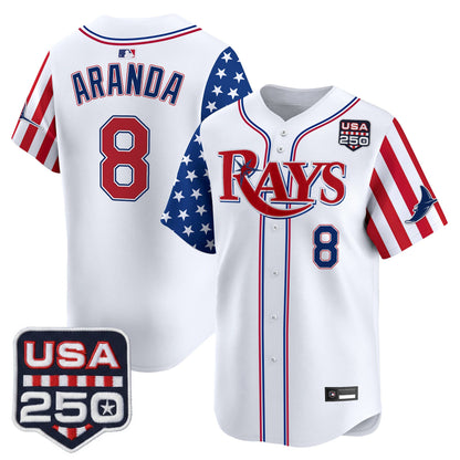 Tampa Bay Rays "America 250 Edition" Vapor Premier Limited Jersey - All Stitched