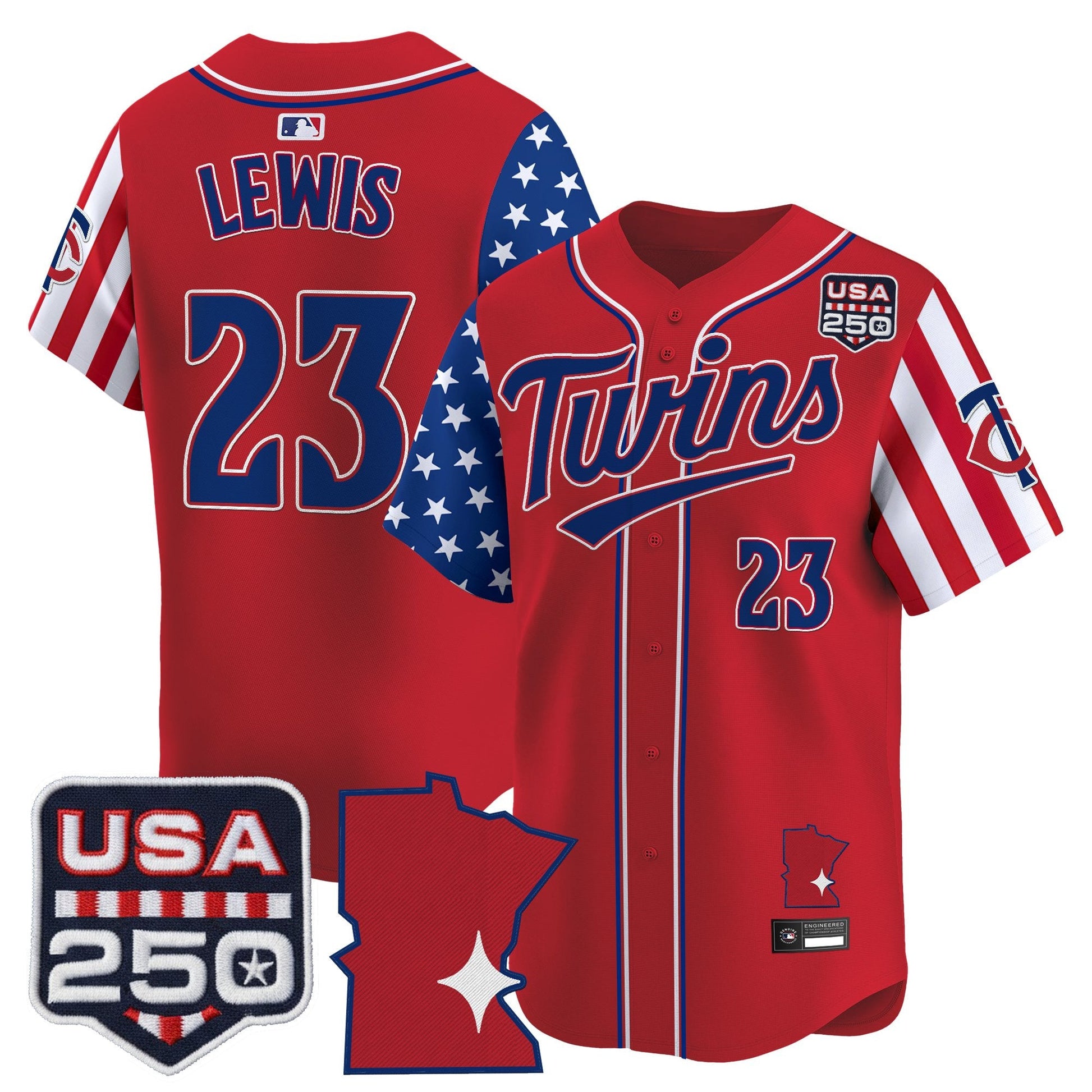 Minnesota Twins "America 250 Edition" Vapor Premier Limited Jersey - All Stitched