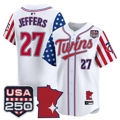 Minnesota Twins "America 250 Edition" Vapor Premier Limited Jersey - All Stitched