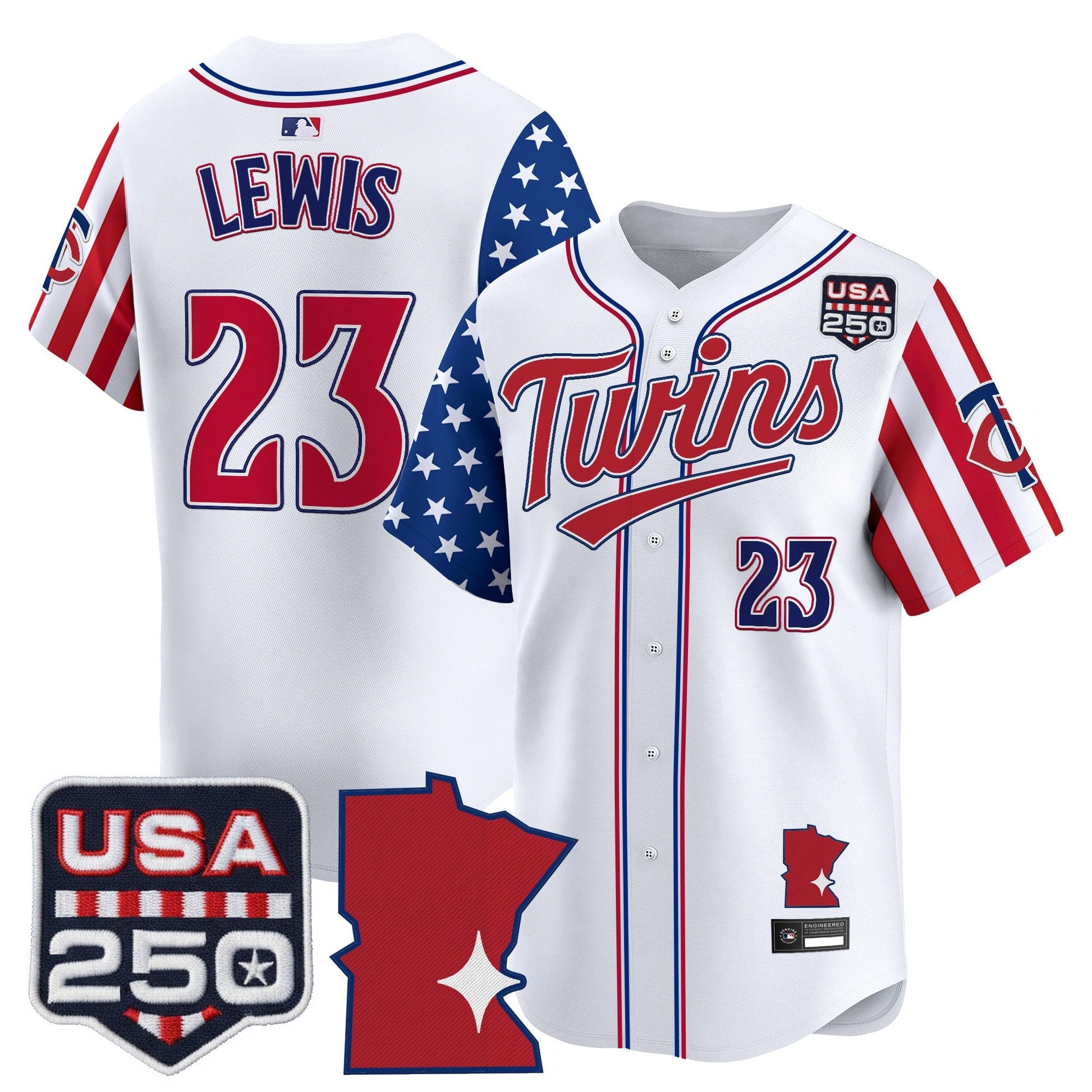 Minnesota Twins "America 250 Edition" Vapor Premier Limited Jersey - All Stitched
