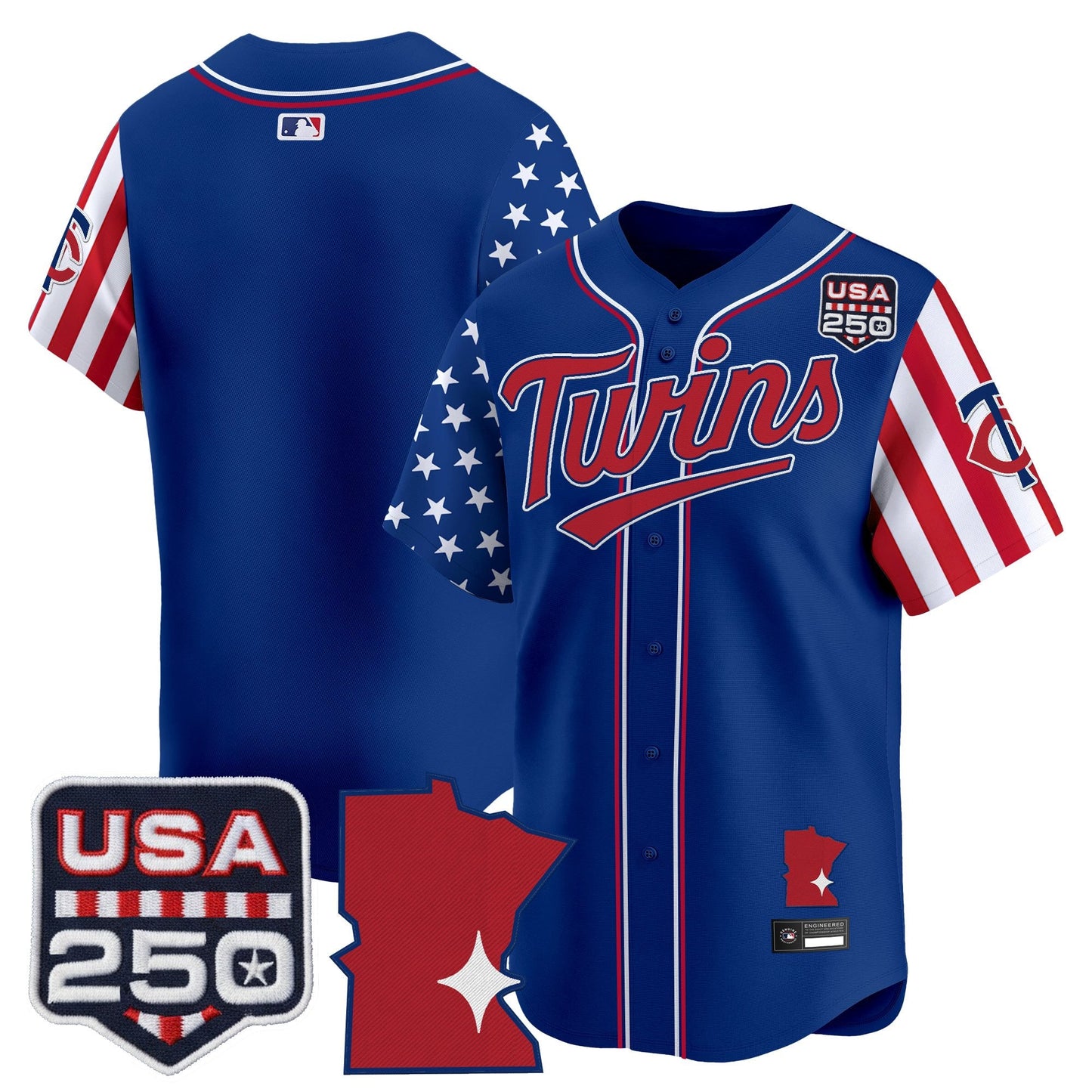 Minnesota Twins "America 250 Edition" Vapor Premier Limited Jersey - All Stitched