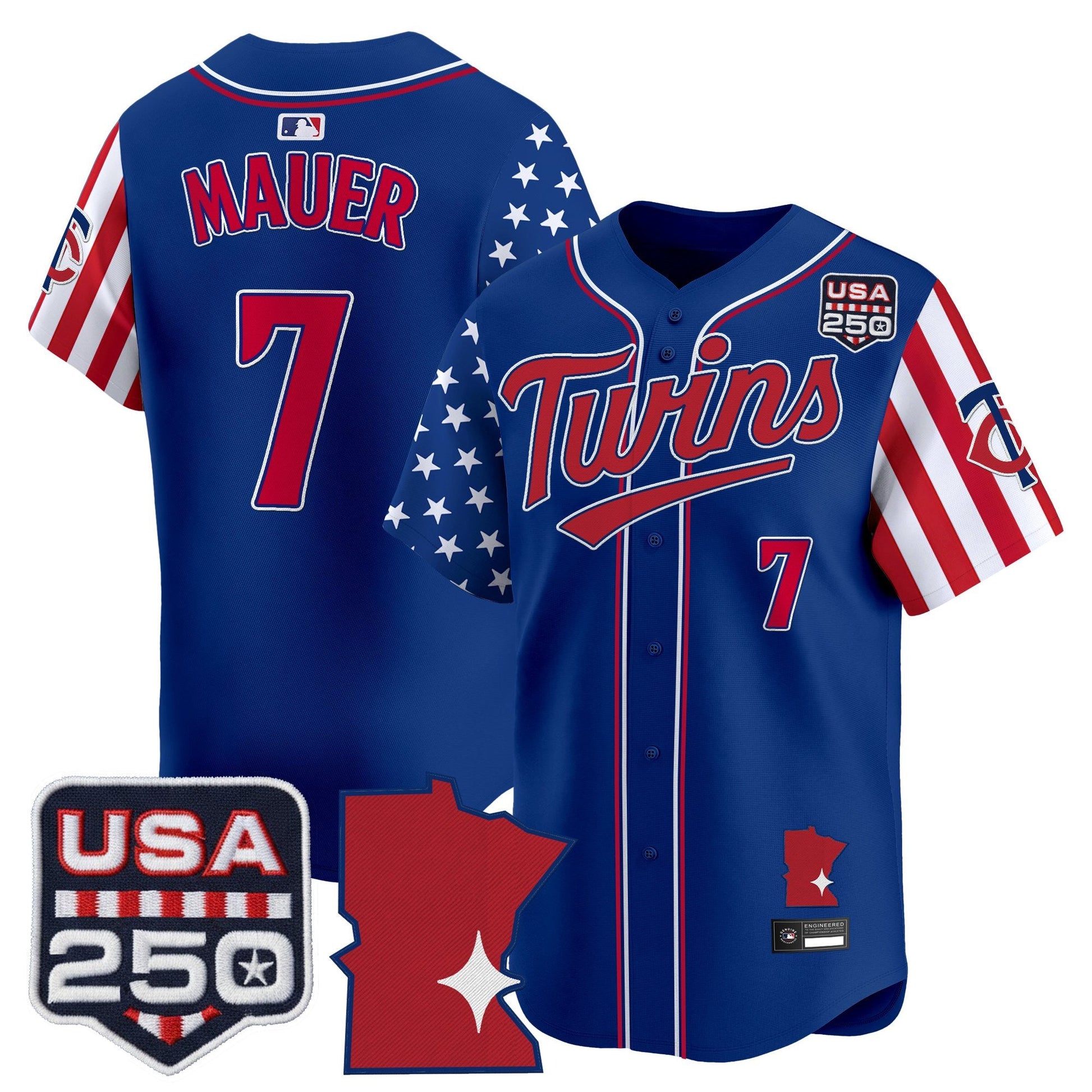 Minnesota Twins "America 250 Edition" Vapor Premier Limited Jersey - All Stitched