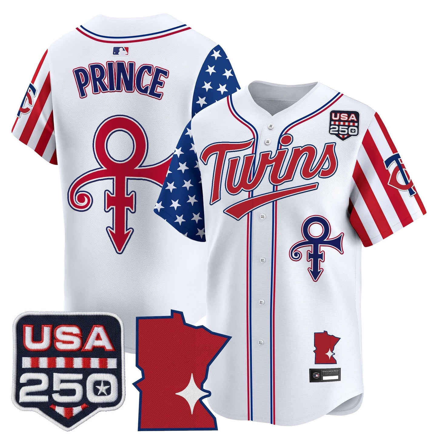 Minnesota Twins "America 250 Edition" Vapor Premier Limited Jersey - All Stitched